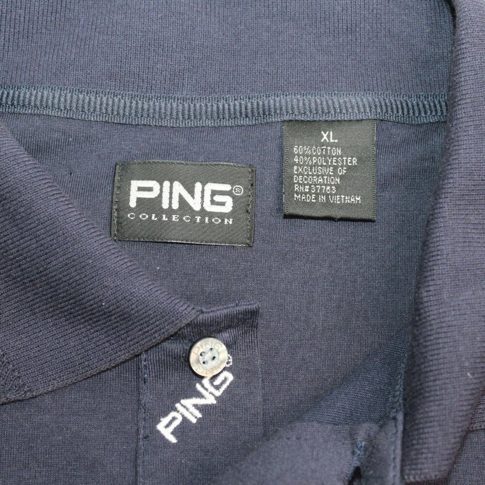 Ping Collection Mens XL Navy Blue Performance Activewear Pro Golf Polo Shirt - Picture 10 of 12